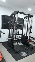Vente directe d'usine à bas prix : Équipement de musculation Smith Machine Bench Press pour la maison, noir, pour squats