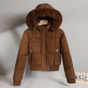 Veste Doudoune Courte Style Parka Coréenne pour Femme, Imperméable Hiver Style Hongkongais, Doublure Polaire Courte et Grand Col en <span class=keywords><strong>Laine</strong></span> - Product Image 3