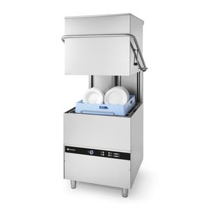 Lave-vaisselle professionnel HENDI 50x50 avec commande électromécanique et pompe à détergent 400V/8600W 745x903x(H)1406mm - Product Image 1