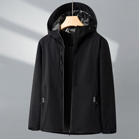 Veste de randonnée imperméable de haute qualité à prix abordable, impression personnalisée du logo, softshell à capuche unisexe, hiver, coupe-vent, veste d'extérieur pour homme