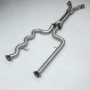 Stainless Steel Polished Exhaust Single 76MM Piping Size Equal Length Midpipes for G8X G80 G82 M3 M4 S58 3.0T - Product Image 6
