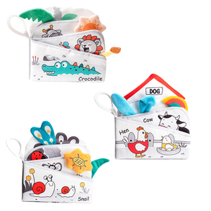 Juguete de Tela Suave con Diseño Multifuncional y Patrones de Animales, Juguete de Dinosaurio <span class=keywords><strong>para</strong></span> Bebés con Sonido - Product Image 1