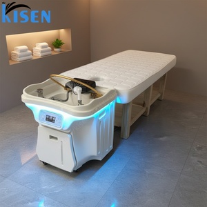Kisen Mobile Head Spa <b>Bed</b> with Water <b>Heater</b> Water Ring and Two Tanks for Home Use Zen Flow Design Easy to Clean Compact - Product Image 1