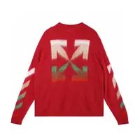 Kingsun - Fuzzy Men's Crew Neck Sweater, Knitwear Jumper