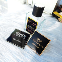 Étiquettes imperméables de luxe pour bouteille de parfum pour emballage d'autocollants personnalisés