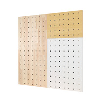 Pegboard en bois pour décoration intérieure, étagère murale, présentoir, organisateur de rangement