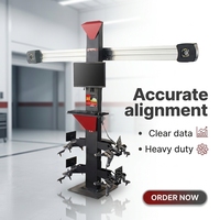 Chen Tuo CT3D501 – Équilibreuse de roues et aligneur de roues à quatre points certifiée CE avec caméra industrielle 8MP, écran LED et capacité de 150 kg pour diagnostic