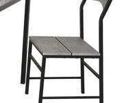 Bswmdf — ensemble de Table à manger gris, mode moderne, une Table et 4 chaises