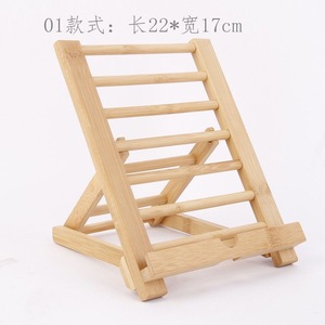 Bamboo desktop phone <b>stand</b>, adjustable angle <b>stand</b> for tablets and phones, lazy phone base - Product Image 2