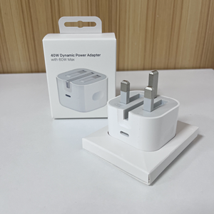 อะแดปเตอร์แปลงไฟ 40W ไดนามิก 60W สูงสุด สำหรับที่ชาร์จ iPhone17 สำหรับที่ชาร์จ iPhone 40W อะแดปเตอร์ USB-C แบบ EU US UK 40W Type-c ที่ชาร์จ iPhone - Product Image 2
