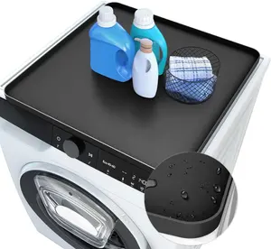 Hình chữ nhật hiện đại Thiết kế có thể giặt Silicone máy giặt và máy sấy Top Protector Non-Slip Silicone bụi Bìa mat