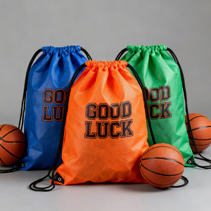 Biểu Tượng Tùy Chỉnh Dây Kéo Túi Không Dệt Thể Thao Thời Trang Giản Dị Ba Lô <span class=keywords><strong>Polyester</strong></span> Lụa Màn Hình In Khuyến Mại Không Thấm Nước - Product Image 1