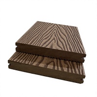 Modern Matte Anti-Slip WPC Plastic Decking with 3D Wood Grain Texture Interlocking Waterproof Eco-Friendly Outdoor Flooring