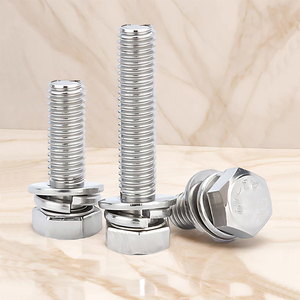 Cổ phiếu nhà máy thép không gỉ Hex Bolt Hexagon kết hợp vít ba kết hợp Hex Head Bolt - Product Image 6