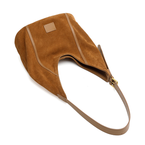 Fabricante OEM Mayorista Alta Capacidad Duradero Multifuncional Cuero Ante Acabado Satén Mujer Bolsos Hobo de Hombro - Product Image 5