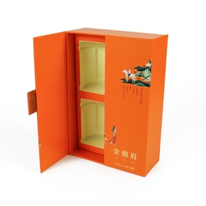 Customized Biodegradable Recycled Materials Rigid Cardboard <b>Eco</b>-Friendly Tea <b>Gift</b> Box Embossing EVA Sponge Inserts for Soda - Product Image 4