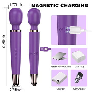 Nouveautés : 3 couleurs, 5 fréquences, intensité réglable, positions variées, baguettes <span class=keywords><strong>de</strong></span> massage vibrantes magiques - Product Image 5