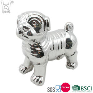 Statue de <span class=keywords><strong>chien</strong></span> en céramique de conception Art déco chinoise populaire européenne Figurine pour la décoration intérieure ou les cadeaux du Nouvel An - Product Image 3