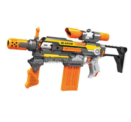 Pistola Lança Dardos de nerf Arminha de Brinquedo com 3 balas. Soft  Projetile Gun.