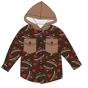 <span class=keywords><strong>Giacca</strong></span> per Bambine con Cappuccio Stile Western Autunnale Personalizzata Boutique Manica Lunga in Spugna Francese - Product Image 2