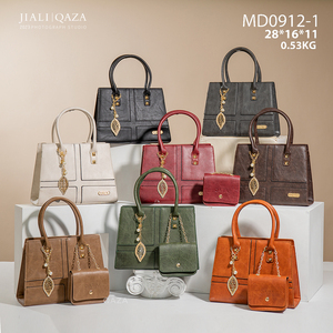 Venta de Fábrica <span class=keywords><strong>Jiali</strong></span> Guangzhou, Bolsos de Mano Colgantes de Buena Calidad, Bolsos de Cuero PU 2 en 1 para Mujer - Product Image 4