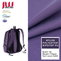 Sac à dos de mode résistant à l'eau et aux déchirures en tissu 320D 100% polyester Ripstop enduit PU, teint et imperméable, pour l'extérieur