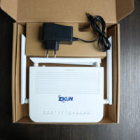 ZIKUN ZC-530NX6 ONU XG-PON de Modo Dual, AX3000 Wi-Fi 6, 4GE, 1POTS, EasyMESH, Módem Router de Fibra Óptica, IPTV, 5 Años de Garantía