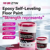Peinture époxy autolissante bicomposante de 24 kg pour sols, super étanche, résistante à la pression et à l'usure