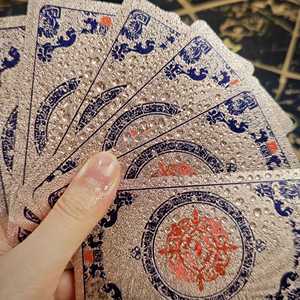 Fabrika Toptan Satış Altın Varaklı <span class=keywords><strong>Tarot</strong></span> Kartı Caro Tower Renkli Baskılı PVC Su Geçirmez Kitap Kılavuzlu Masa Oyunu <span class=keywords><strong>Tarot</strong></span> Kartı - Product Image 3