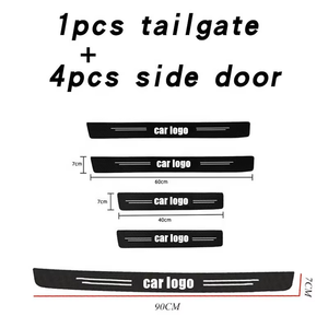 4 pièces/5 pièces autocollants <span class=keywords><strong>de</strong></span> <span class=keywords><strong>protection</strong></span> <span class=keywords><strong>de</strong></span> <span class=keywords><strong>seuil</strong></span> <span class=keywords><strong>de</strong></span> porte en Fiber <span class=keywords><strong>de</strong></span> carbone bande <span class=keywords><strong>de</strong></span> <span class=keywords><strong>seuil</strong></span> en cuir anti-rayures pour la <span class=keywords><strong>Protection</strong></span> <span class=keywords><strong>de</strong></span> voiture Dodge - Product Image 5
