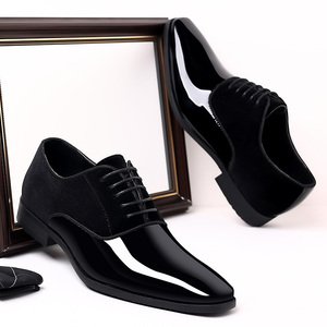 Chaussures de ville de luxe haut de gamme pour homme, carrées, légères, basses, en daim britannique et cuir PU respirant, pour mariage, marié et soirée - Product Image 2