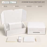 Boîtes en papier personnalisées sur mesure imprimées pour l'expédition de vêtements, boîtes cadeaux de vente au détail avec logo, boîtes d'emballage pour envoi postal avec logo