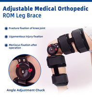 Orthèse de stabilisation de l'articulation du genou flexible taille unique, soutien pour fracture du membre inférieur, récupération de la cuisse et de la jambe, rééducation