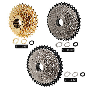 <span class=keywords><strong>Cassette</strong></span> de vélo MEROCA <span class=keywords><strong>11</strong></span> <span class=keywords><strong>vitesses</strong></span> <span class=keywords><strong>11</strong></span>-42T argent/or, haute résistance, légère, large rapport, pièces de vélo VTT - Product Image 1