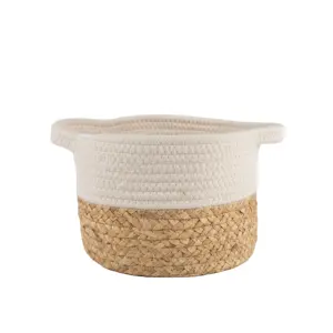 白色大绳棉定制颜色大小编织储物洗衣篮