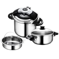Batterie de cuisine Offre Spéciale SS 304 bouton de couverture coloré grand autocuiseur 7L de qualité supérieure pour les fournitures de restaurant d'hôtel