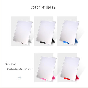 Miroirs de maquillage de scène JYL, design populaire, prix abordable, couleur personnalisable, miroirs de table pliables surdimensionnés à cadre carré en plastique - Product Image 4