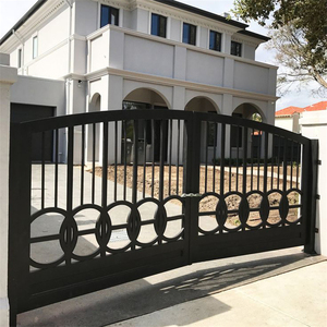 Porte extérieure de jardin Bon <span class=keywords><strong>prix</strong></span> Villa <span class=keywords><strong>Entrée</strong></span> Maison Porte principale Designs Porte en fer forgé de haute qualité - Product Image 4