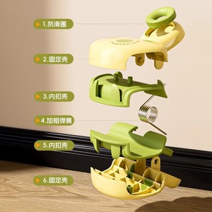 Pince à linge coupe-vent en forme de champignon, en silicone, antidérapante, solide, pour vêtements, draps, utilisation en extérieur - Product Image 2