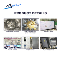 Biorreactor de Agitación Mecánica de Acero Inoxidable de 1500L, Estándar Europeo, BLBIO 1500SJA, Tanque de Fermentación Probiótica Industrial con Motor