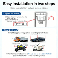 Pelacak GPS 4G Versi Global, Mendukung Semua Band, Perangkat Berkabel, Pemutus Mesin Jarak Jauh, Anti Maling untuk Mobil, Sepeda Listrik, Motor, Truk, Cloud