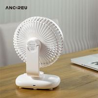 Ventilateur oscillant multifonction à affichage numérique automatique Ventilateur portable à télécommande de table/murale avec voyants lumineux