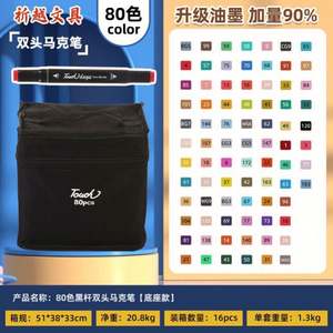 Juego de 80 Marcadores de Alcohol Borrables de Colores, Marcadores Permanentes Negros para Dibujo y Arte + Estuche Portátil de Gran Capacidad con Asa - Product Image 5