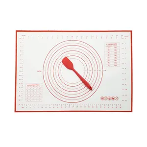 Không Trượt Rõ Ràng Silicone Pastry Mat Để Nướng Và Bột Cán