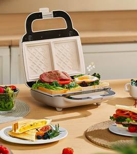 Nouvelle Machine à Gaufres Automatique Antiadhésive avec Contrôle de Température Constante, <span class=keywords><strong>Grille</strong></span>-<span class=keywords><strong>Pain</strong></span> et Presse à Sandwich pour le Petit-Déjeuner Domestique - Product Image 2