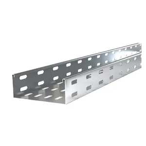 Lightweight Cable Tray Perforated Type Gage 16 Perforated Plastic Cable Tray