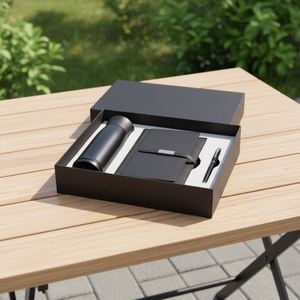 Custom Business Luxury Box Ideas A5 <b>Notebook</b> With Pen Thermos Cup Bounce Cap Novelties Gift Set Wholesale - Product Image 5
