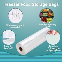 Sacs plats transparents de qualité alimentaire PE personnalisés en usine Sacs de supermarché Carton emballé Rouleau à fond carré réutilisable Caractéristique étanche
