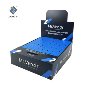 Logo personnalisé Offre spéciale Petite boîte à sucette de comptoir bleue Présentoir à bonbons d'honneur Don - Product Image 3