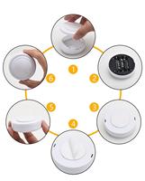 Lot de 4 mini-spots LED sans fil 3+1 avec télécommande, éclairage LED mince à changement de couleur pour armoire et surface